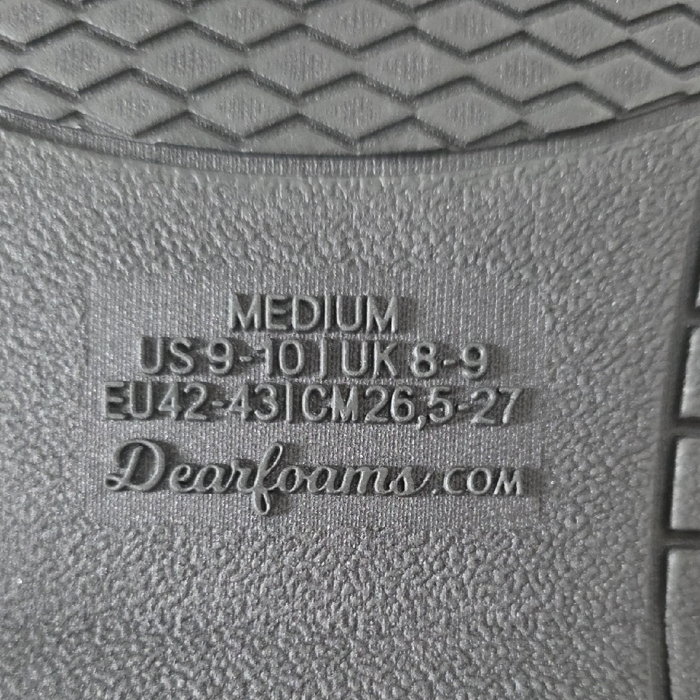 Men's Dluxe By Dearfoams Charcoal Gray Slippers, NWT, Size 9-10. - Picture 9 of 12